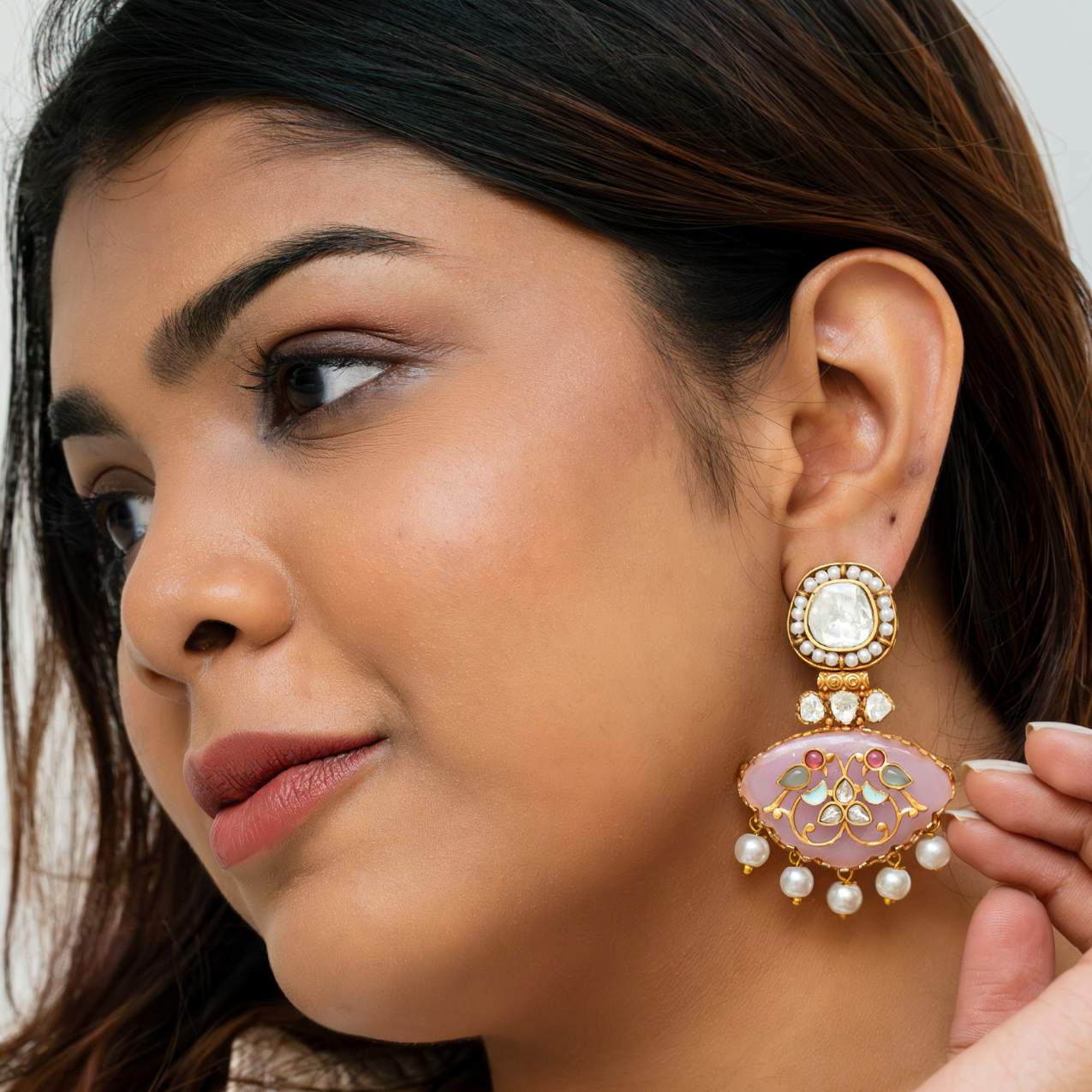 Pastel Pink Paro earrings