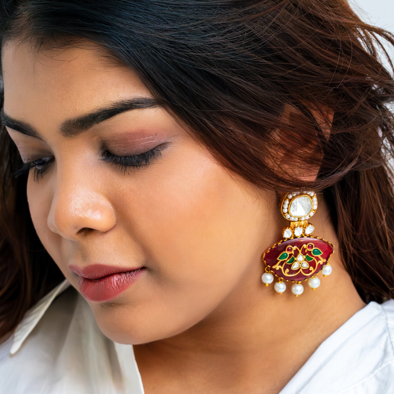 Red Paro earrings