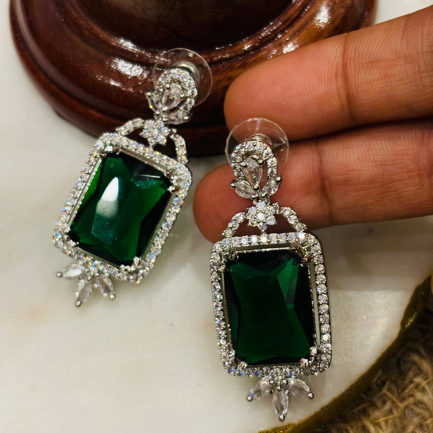 Green Mona lumina earrings