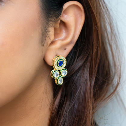 Blue Fida studs