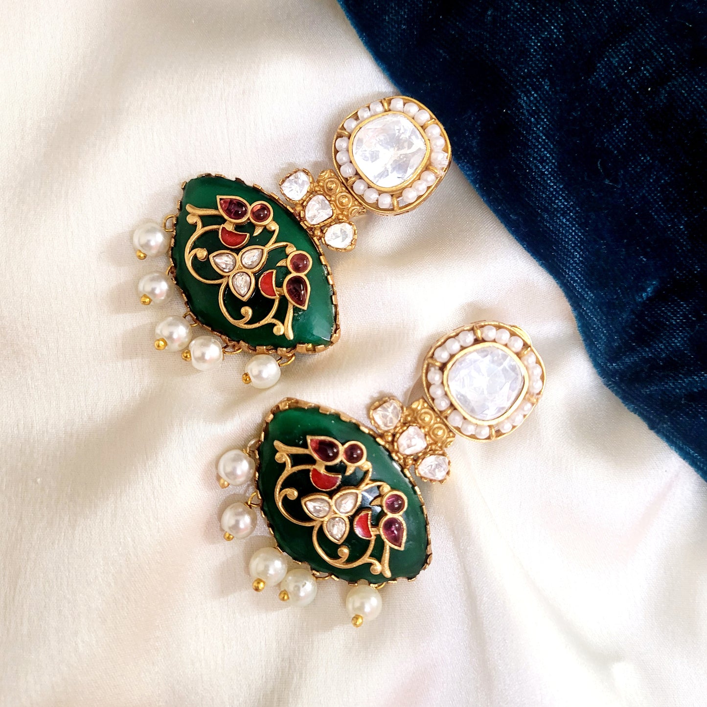 Green Paro earrings