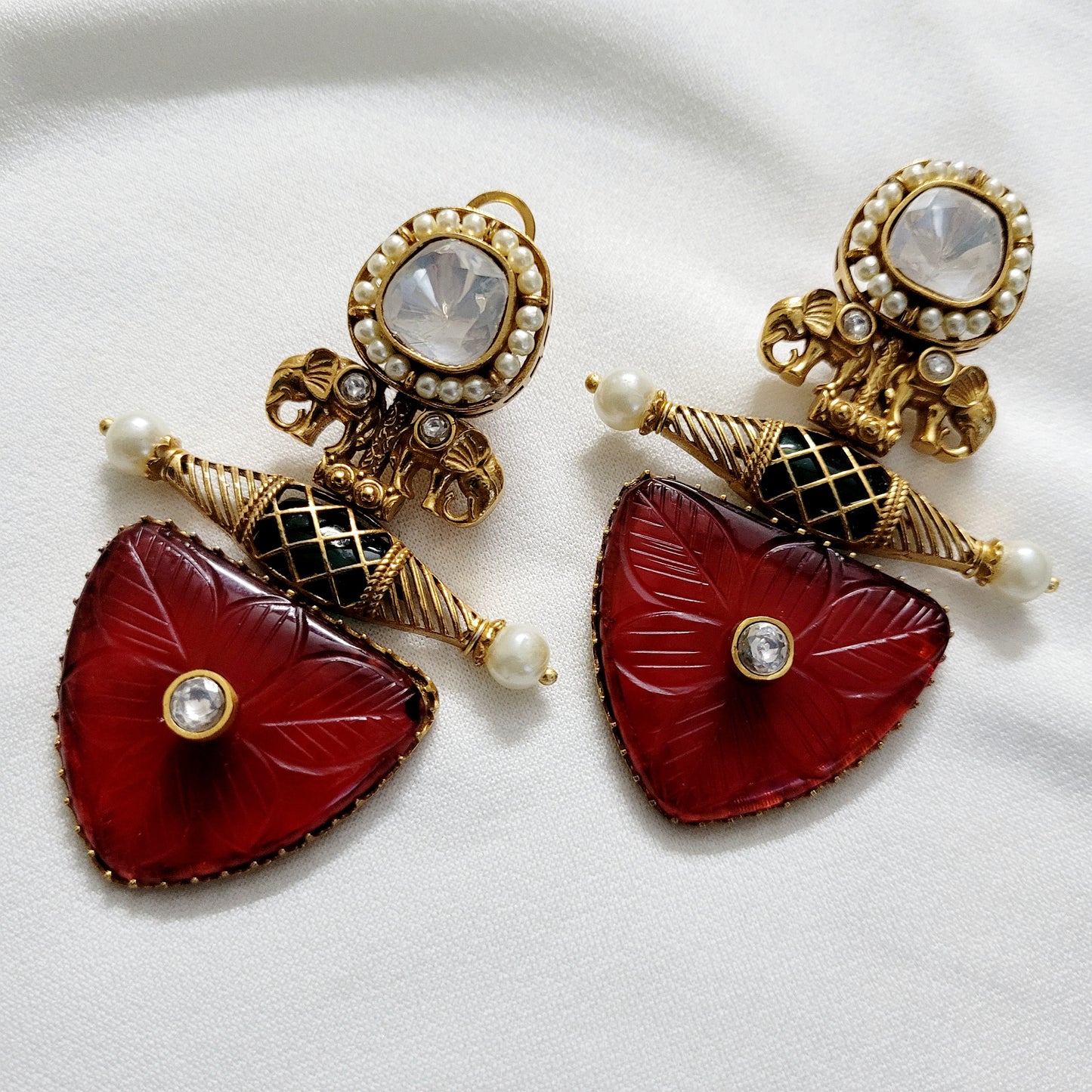 Red Jaan earrings