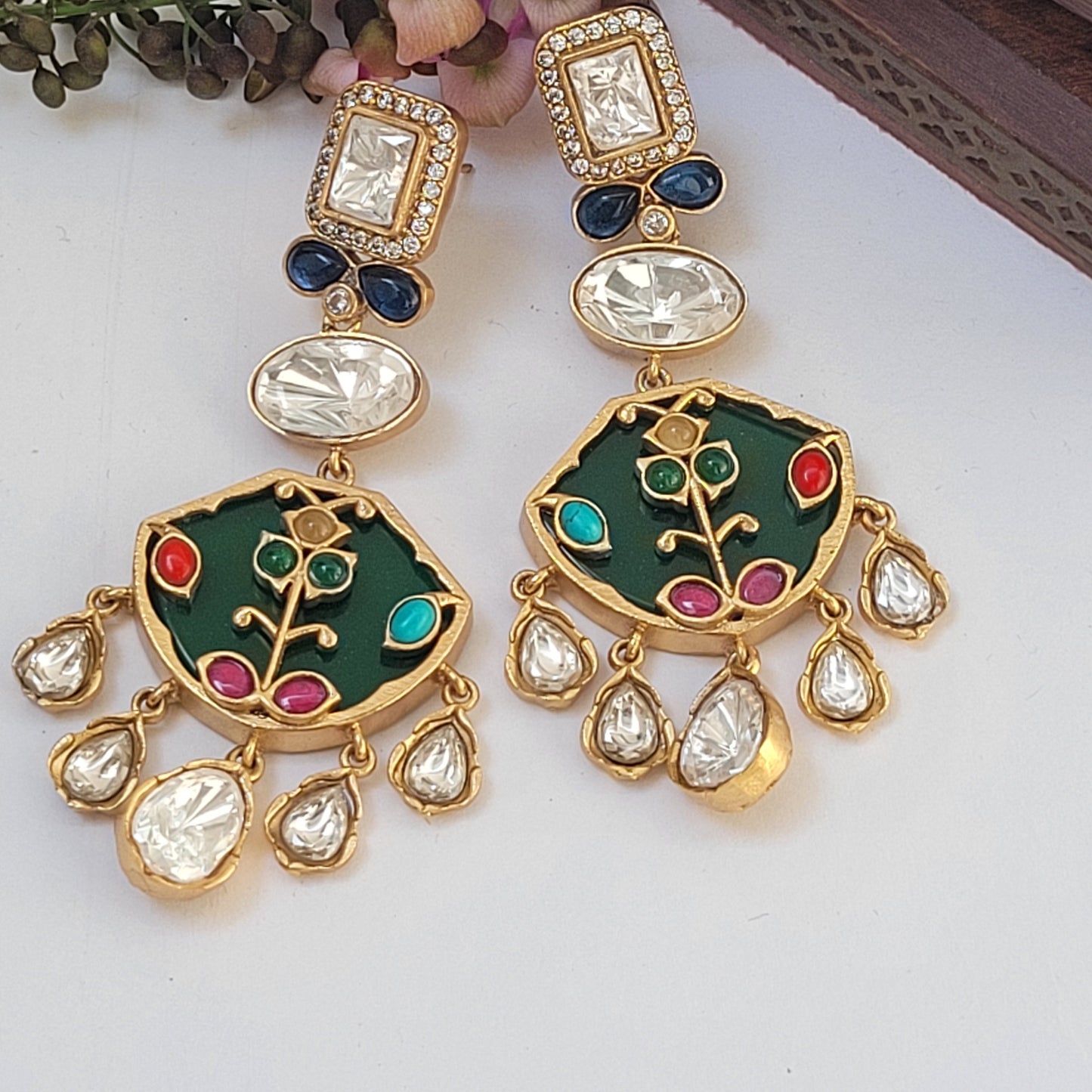 Green Mira earrings