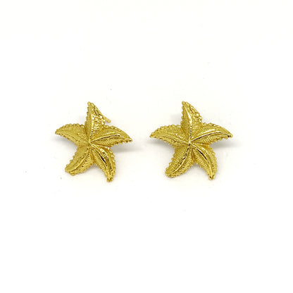 Glam Starfish Gold Earrings