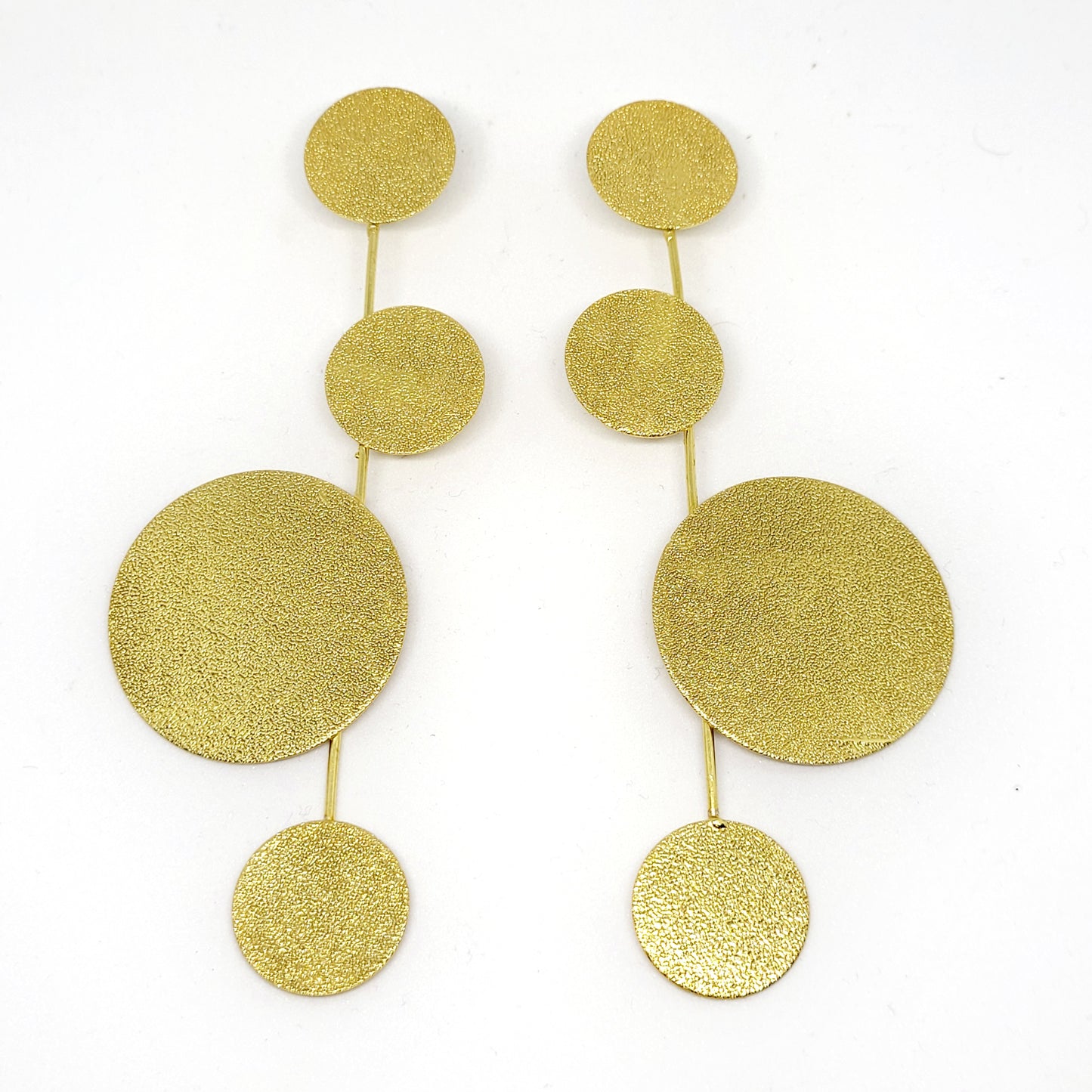 Glam Platter Gold Earrings