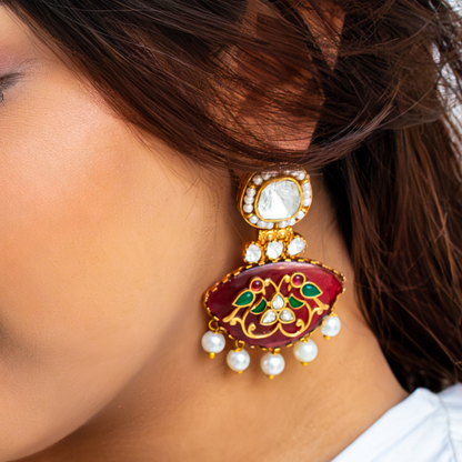 Red Paro earrings