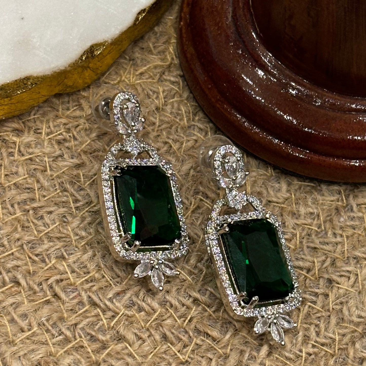 Green Mona lumina earrings