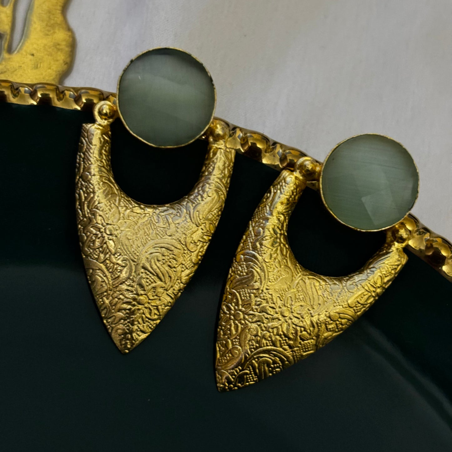 Roop gold earrings