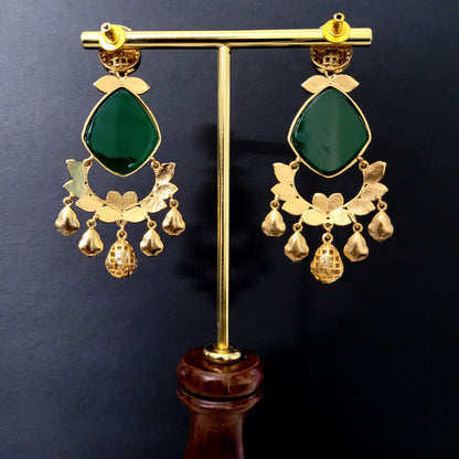 Green Ishaara earrings