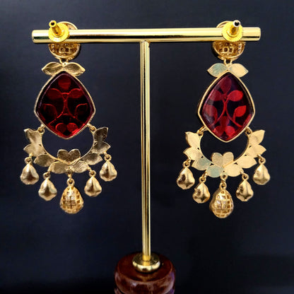 Red Ishaara earrings