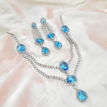 Aqua Anora Necklace set