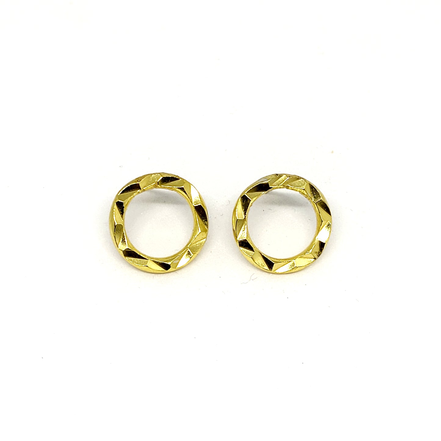 Glam Donut Gold Earrings