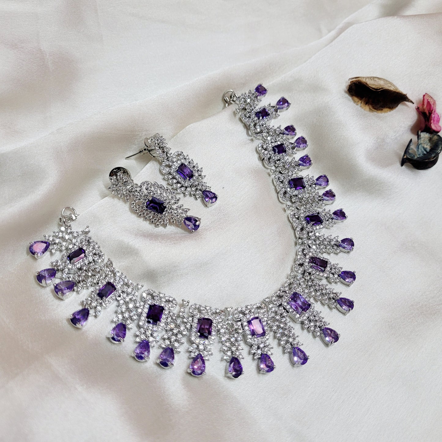 Purple Mia Necklace set