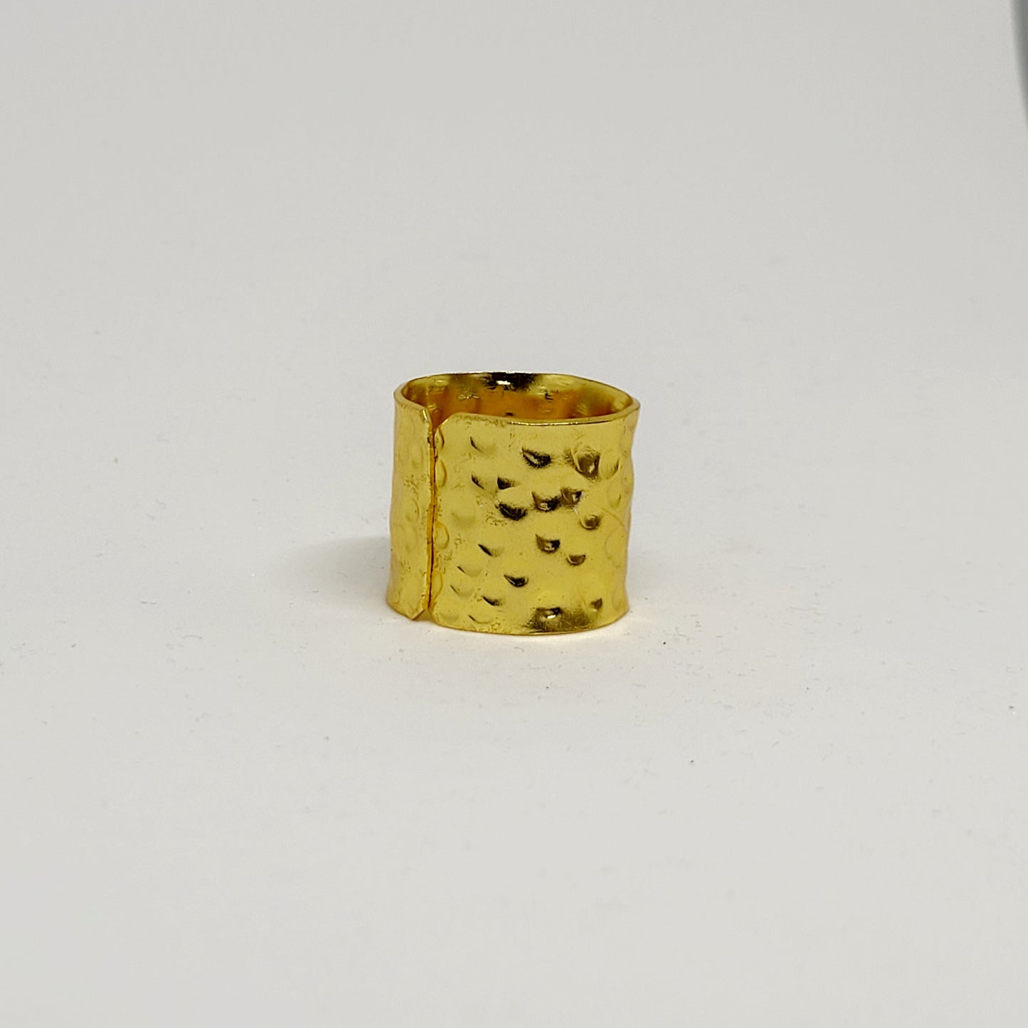 Hammered Tube ring