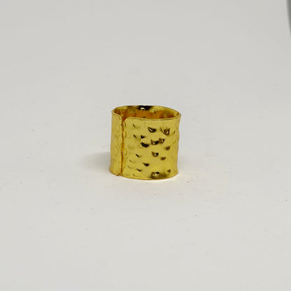 Hammered Tube ring