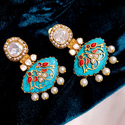 Blue Paro earrings