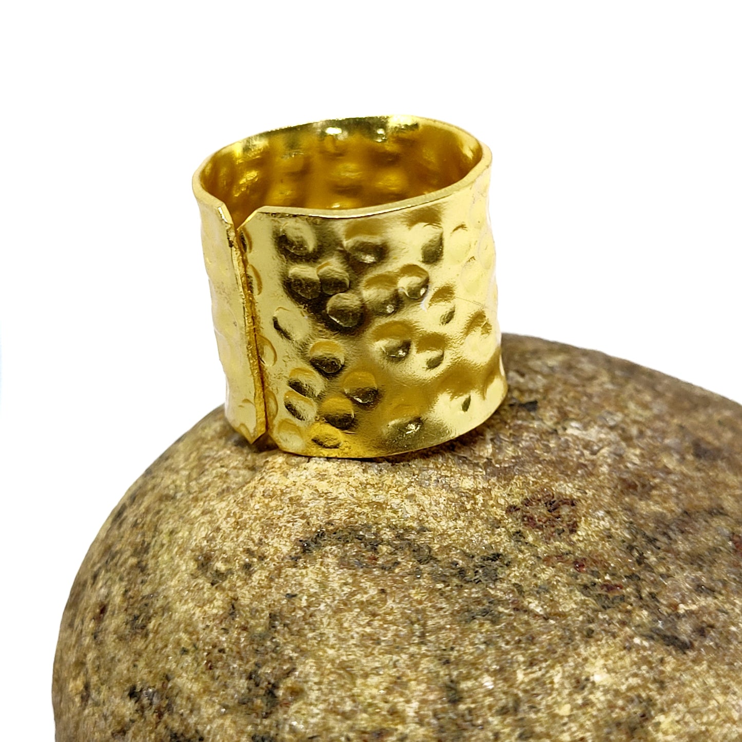 Hammered Tube ring