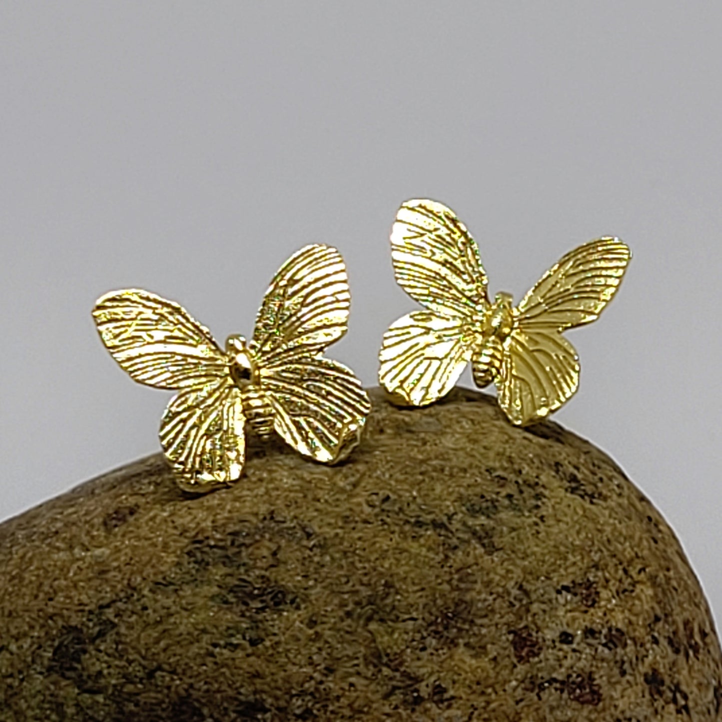 Glam Butterfly Gold Earrings