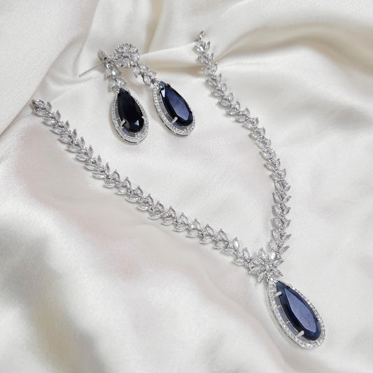 Sapphire Eva Necklace set