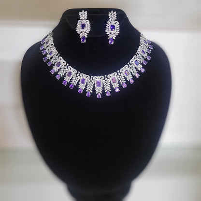 Purple Mia Necklace set